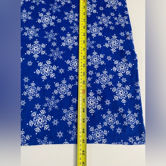 Cozee Corner 100% Cotton Shirt Snowflake V-Neck Long Sleeves Flannel Nightgown M - Picture 8 of 11